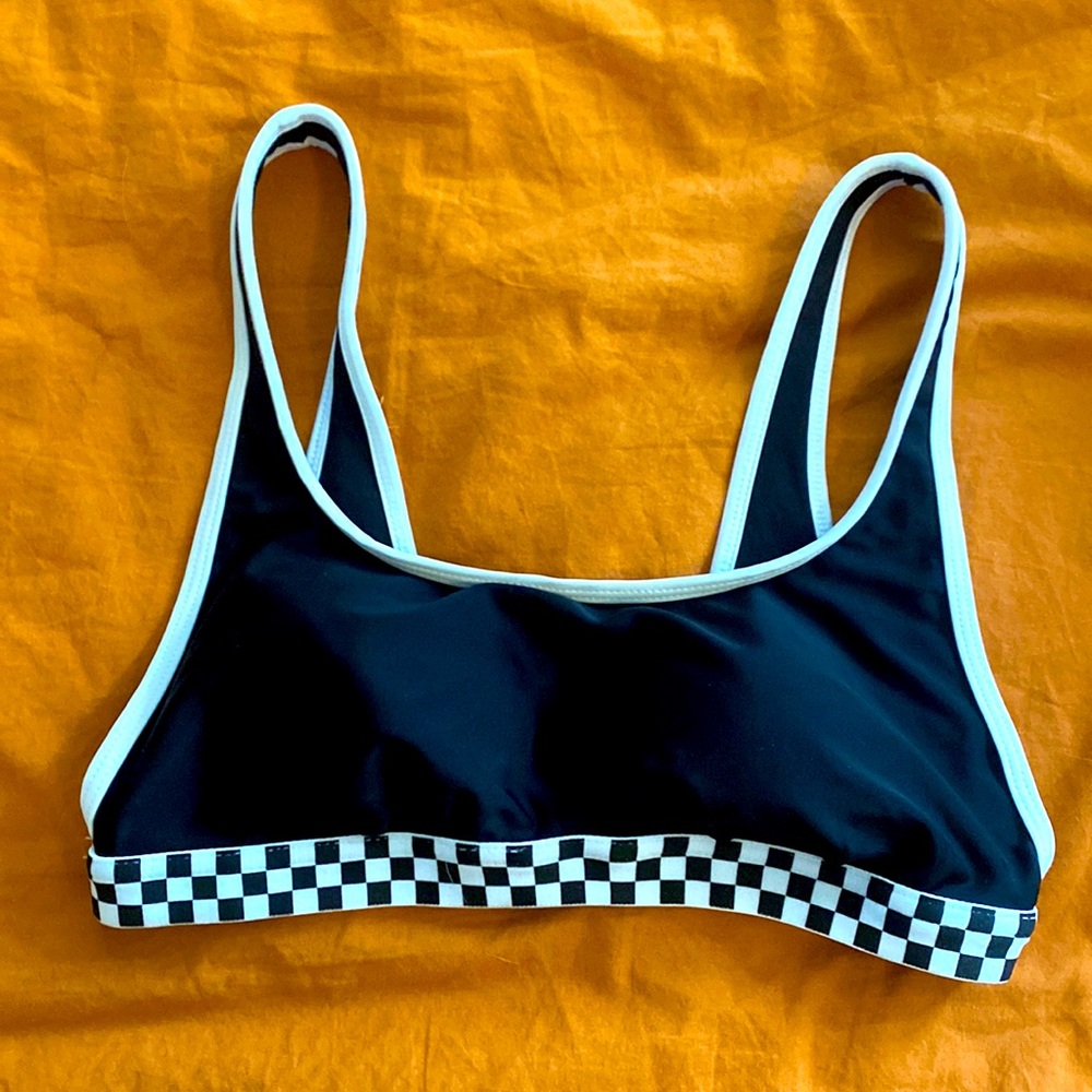 Checkered Bikini Top